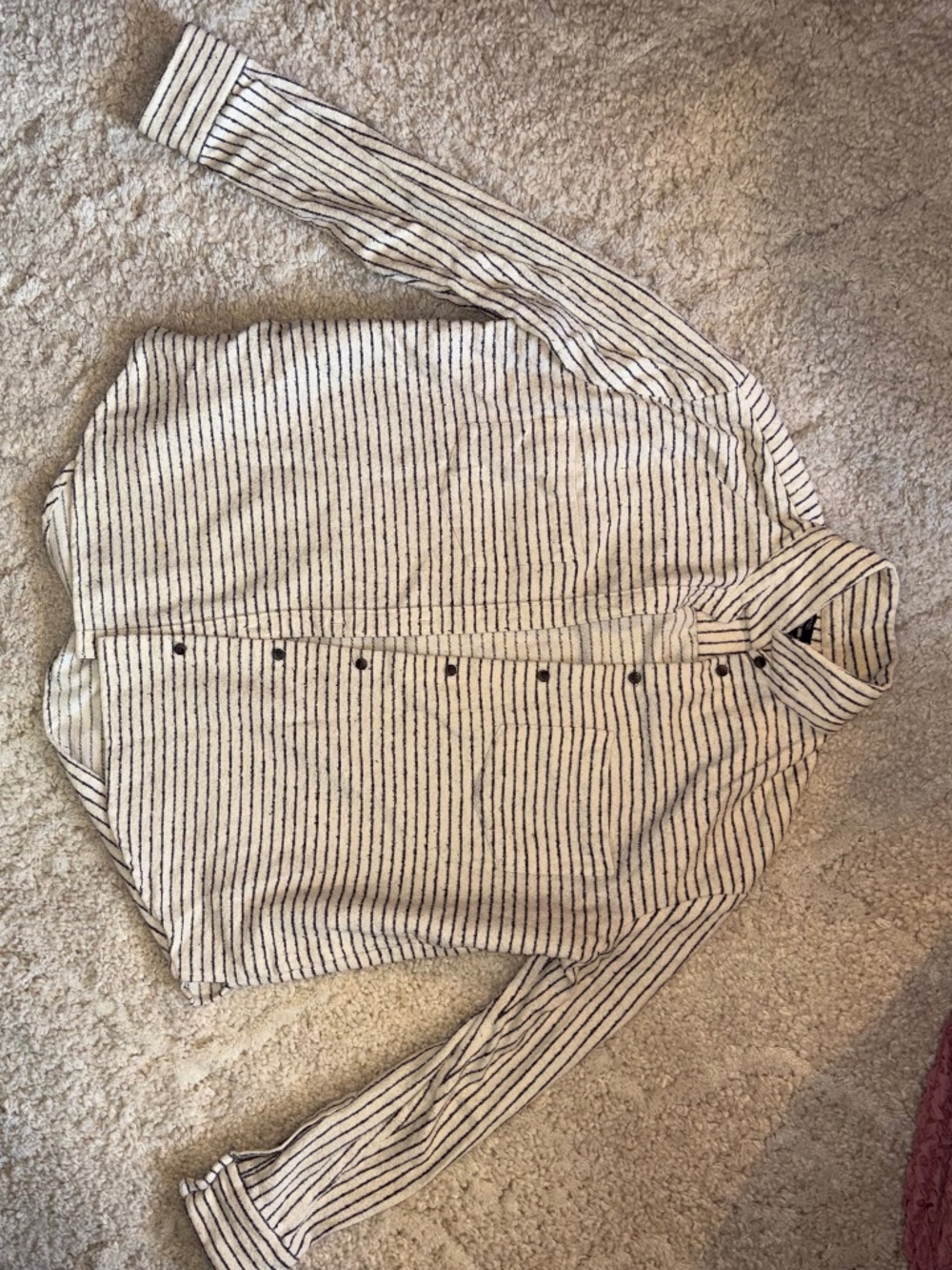 Oversized Striped Madewell Button-Down, Size Small